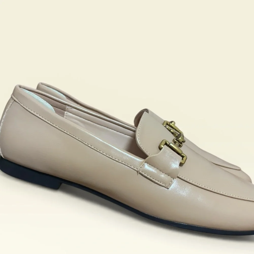 C. Paravano Gold Bit Round Toe Loafers - Picture 3 of 7